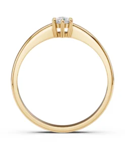 Solitaire Ring (Round), 0.15 ct — 101-10151(3.4) - Image 5