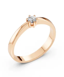 Solitaire Ring (Round), 0.15 ct — 101-10151(3.4) - Image 7