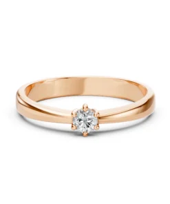 Solitaire Ring (Round), 0.15 ct — 101-10151(3.4) - Image 9