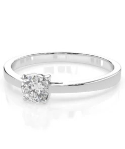 Solitaire Ring (Round), 0.3 ct — 101-10012/1(4.2) - Image 3