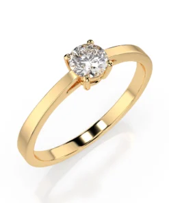 Solitaire Ring (Round), 0.3 ct — 101-10012/1(4.2) - Image 4