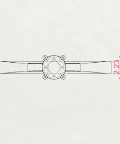 Solitaire Ring (Round), 0.3 ct — 101-10012/1(4.2) - Image 10