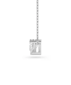 Solitaire Necklace (Heart), 0.3 ct — 104-10066(0.30)HRT - Image 3