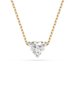 Solitaire Necklace (Heart), 0.3 ct — 104-10066(0.30)HRT - Image 4