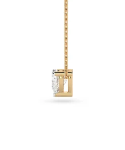 Solitaire Necklace (Heart), 0.3 ct — 104-10066(0.30)HRT - Image 6