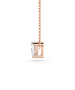 Solitaire Necklace (Heart), 0.3 ct — 104-10066(0.30)HRT - Image 9
