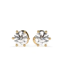 Solitaire Butterfly Earring (Round), 0.6 ct — 102-10027(4.2) - Image 4