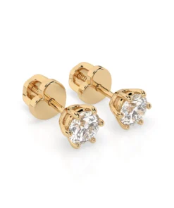 Solitaire Butterfly Earring (Round), 0.6 ct — 102-10027(4.2) - Image 5