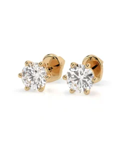 Solitaire Butterfly Earring (Round), 0.6 ct — 102-10027(4.2) - Image 6