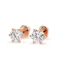 Solitaire Butterfly Earring (Round), 0.6 ct — 102-10027(4.2) - Image 9