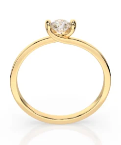 Solitaire Ring (Round), 0.1 ct — 101-10016(3.0) - Image 5