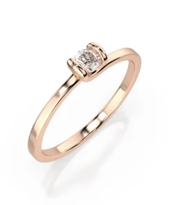 Solitaire Ring (Round), 0.1 ct — 101-10016(3.0) - Image 7