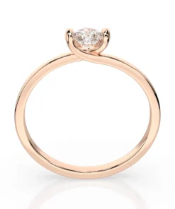 Solitaire Ring (Round), 0.1 ct — 101-10016(3.0) - Image 8
