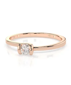 Solitaire Ring (Round), 0.1 ct — 101-10016(3.0) - Image 9