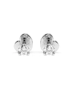 Solitaire Butterfly Earring (Round), 0.2 ct — 102-10089/2(3.0)
