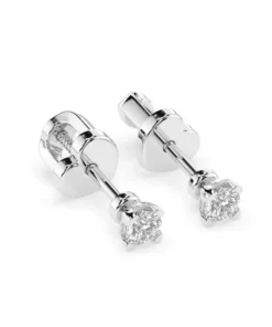 Alternative view of Solitaire Butterfly Earring (Round), 0.2 ct — 102-10089/2(3.0)