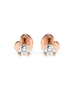 Solitaire Butterfly Earring (Round), 0.2 ct — 102-10089/2(3.0) - Image 7