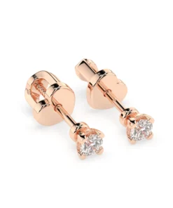 Solitaire Butterfly Earring (Round), 0.2 ct — 102-10089/2(3.0) - Image 8