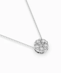 Illusion Necklace (Round), 0.15 ct — 104-10033(3.4) - Image 3