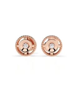 Minimalism Earring (Round), 0.04 ct — 102-10052 - Image 7
