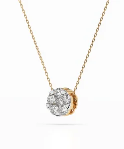Illusion Necklace (Round), 0.15 ct — 104-10033(3.4) - Image 5