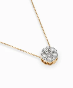 Illusion Necklace (Round), 0.15 ct — 104-10033(3.4) - Image 6
