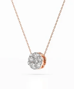 Illusion Necklace (Round), 0.15 ct — 104-10033(3.4) - Image 8