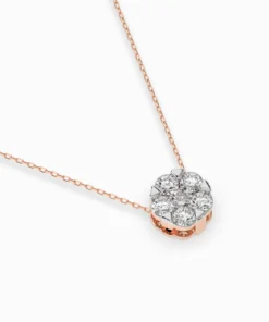Illusion Necklace (Round), 0.15 ct — 104-10033(3.4) - Image 9
