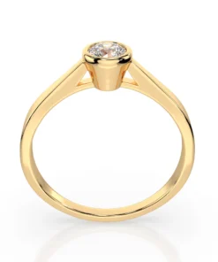Solitaire Ring (Round), 0.3 ct — 101-10010(4.2) - Image 5
