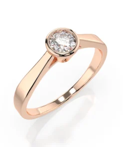 Solitaire Ring (Round), 0.3 ct — 101-10010(4.2) - Image 7