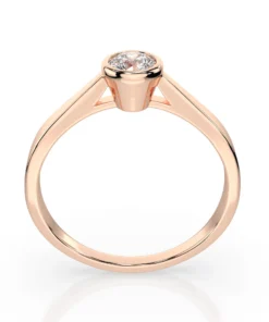 Solitaire Ring (Round), 0.3 ct — 101-10010(4.2) - Image 8