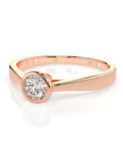 Solitaire Ring (Round), 0.3 ct — 101-10010(4.2) - Image 9
