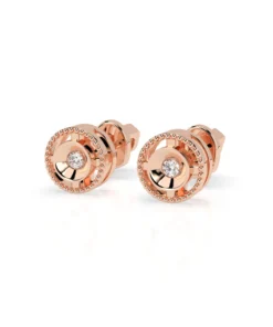 Minimalism Earring (Round), 0.04 ct — 102-10052 - Image 9