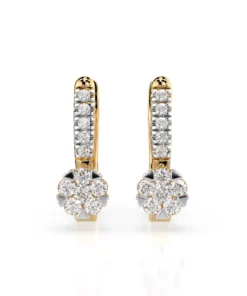 Illusion Earring (Round), 0.06 ct — 102-10015/4(2.0) - Image 4