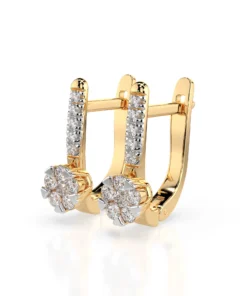 Illusion Earring (Round), 0.06 ct — 102-10015/4(2.0) - Image 5
