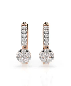 Illusion Earring (Round), 0.06 ct — 102-10015/4(2.0) - Image 7