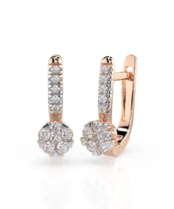 Illusion Earring (Round), 0.06 ct — 102-10015/4(2.0) - Image 9