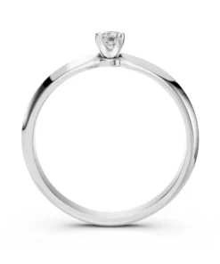 Alternative view of Solitaire Ring (Round), 0.1 ct — 101-10089(3.0)