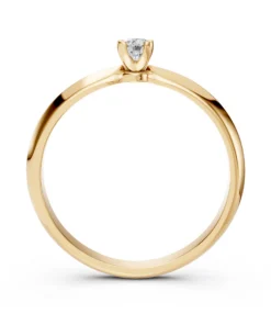 Solitaire Ring (Round), 0.1 ct — 101-10089(3.0) - Image 5