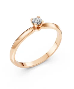 Solitaire Ring (Round), 0.1 ct — 101-10089(3.0) - Image 7
