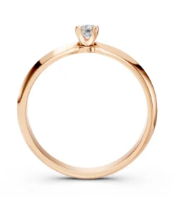 Solitaire Ring (Round), 0.1 ct — 101-10089(3.0) - Image 8
