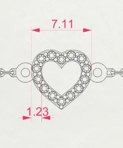 Minimalism Bracelet (Round), 0.07 ct — 105-10005 - Image 10