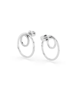 Minimalism Earring (Round), 0.25 ct — 102-10165 - Image 3