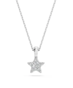 Minimalism Necklace (Round), 0.03 ct — 104-10077