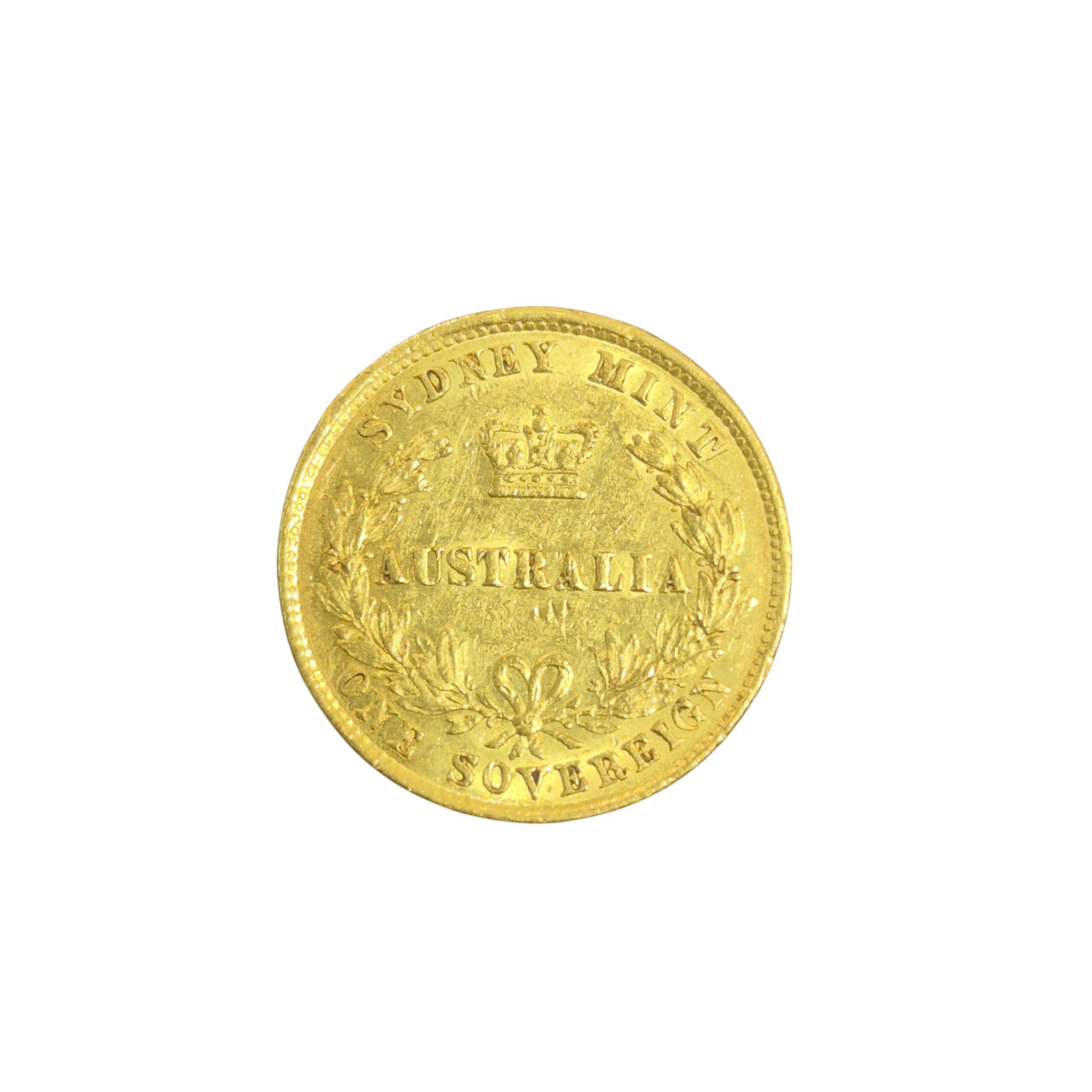 1859 Sydney Mint Australia Full Sovereign Gold Coin | Biggold - Image 3